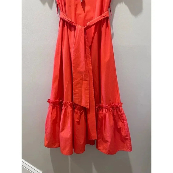 Tucker Puff Sleeve Ruffle Hem Dress-sz L-NWT - Picture 6 of 14